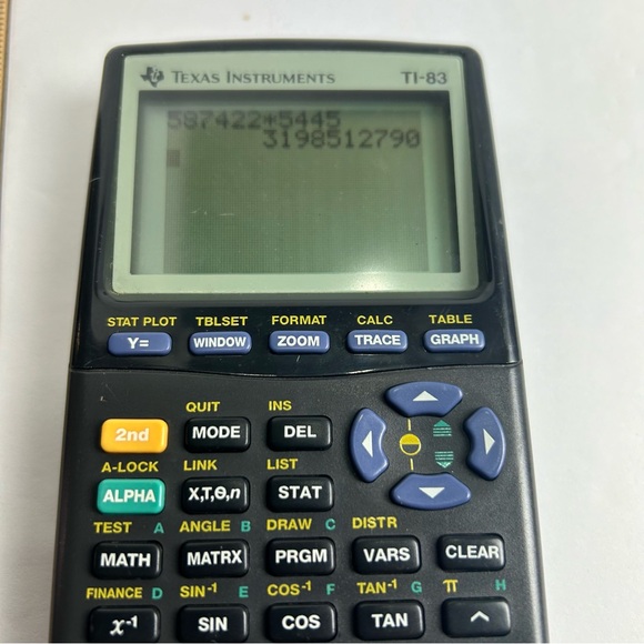 Texas Instruments TI-83 Plus Graphing Calculator Black w/ Cover - TESTED… - Picture 4 of 7